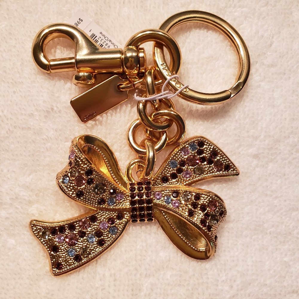 COACH KEY FOB BAG CHARM
